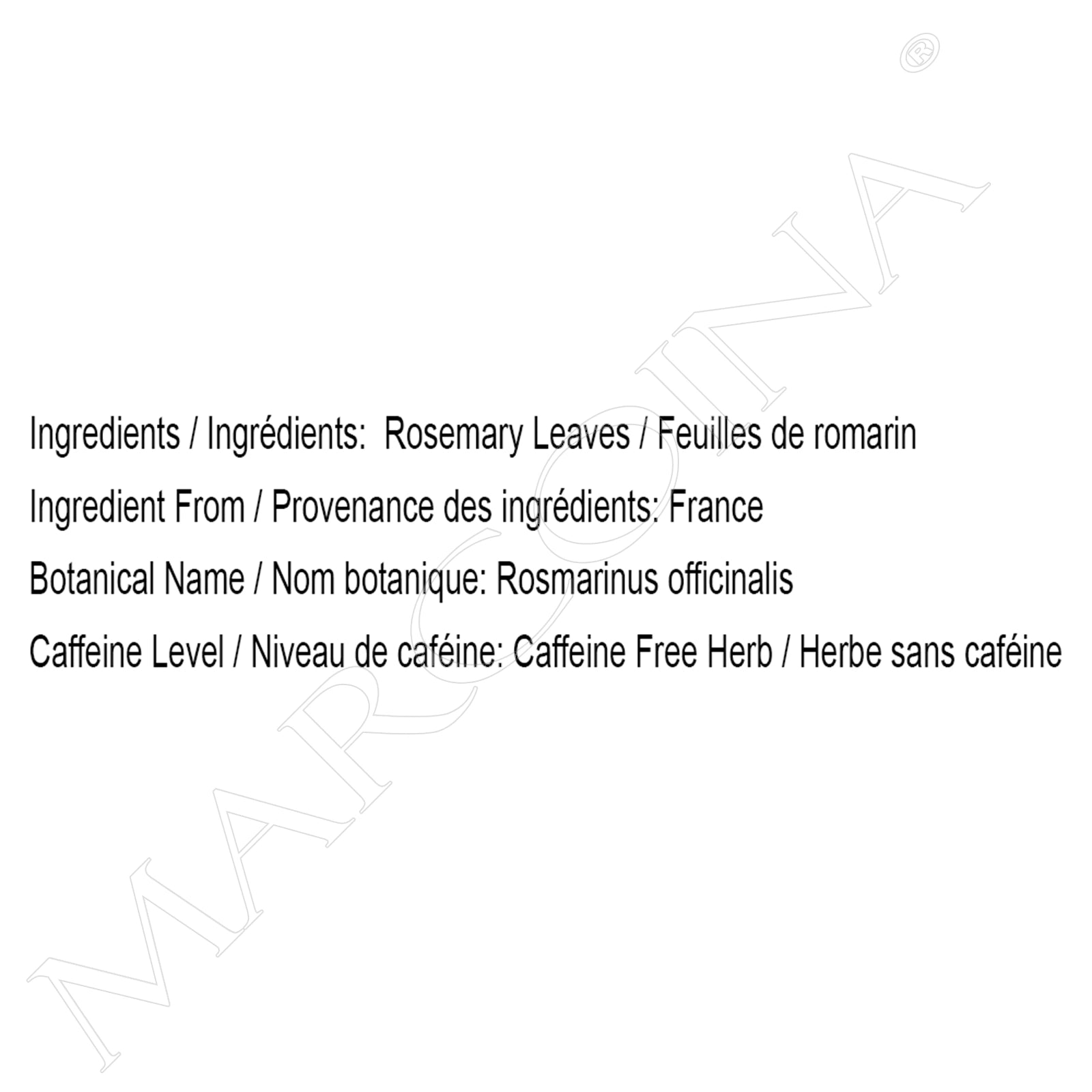 Pure Rosemary Leaves - Loose Tea